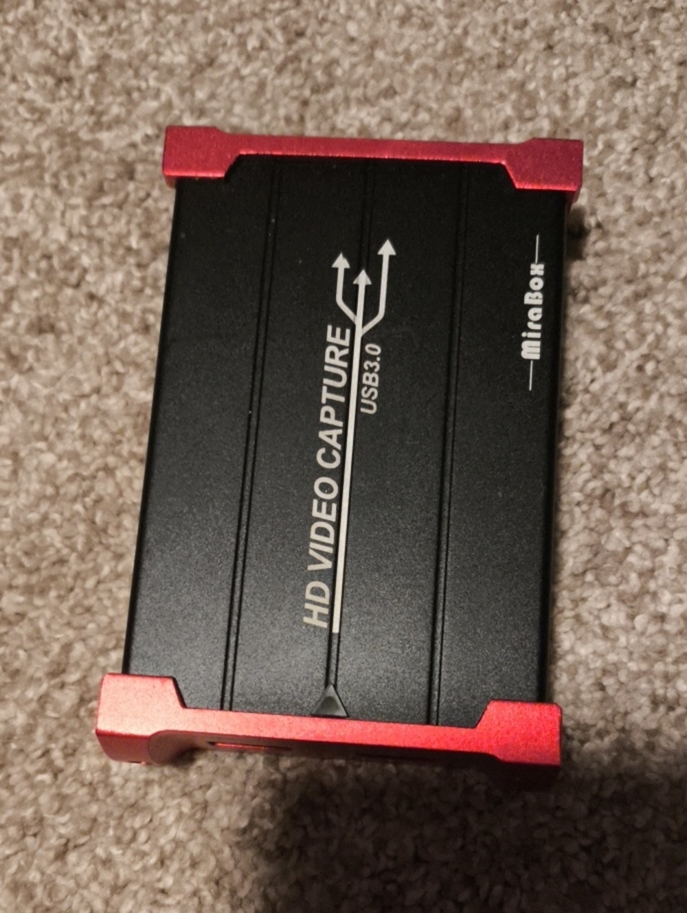 HD Video Capture USB 3.0 Recorder - Black and Red
